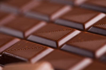 Chocolate , candy sweet, dessert food on wooden backgroundの写真素材