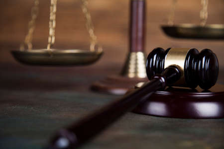 Gavel, Mallet of justice conceptの写真素材