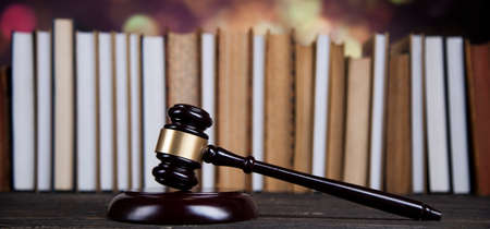 Court gavel,Law theme, mallet of judgeの写真素材