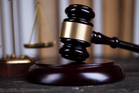 Law and justice concept, legal code and scalesの写真素材