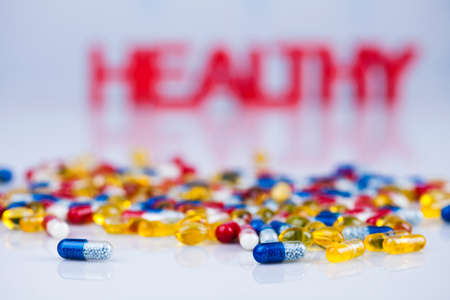 Pills, Tablets, Capsule, Medical backgroundの写真素材