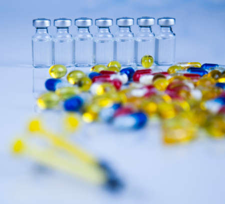 Pills, Tablets, Capsule, Medical backgroundの写真素材