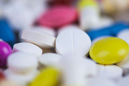 Healthy background, Pills, Tablets, Capsule backgroundの写真素材