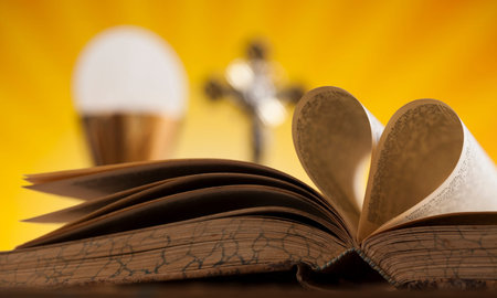Sacrament of communion, Eucharist symbolの写真素材
