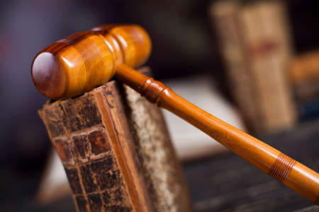 Law wooden gavel barrister, justice concept, legal systemの写真素材