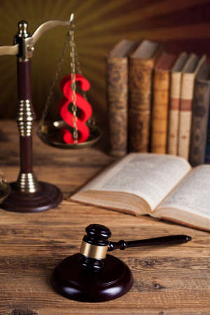 Law wooden gavel barrister, justice concept, legal systemの写真素材