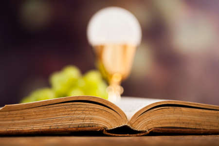 Sacrament of communion, Eucharist symbolの写真素材