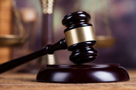 Court gavel,Law theme, mallet of judgeの写真素材