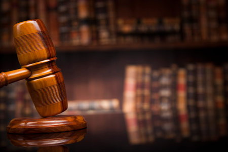 Court gavel,Law theme, mallet of justice