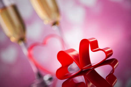 Love, Valentine's day concept, heart backgroundの写真素材