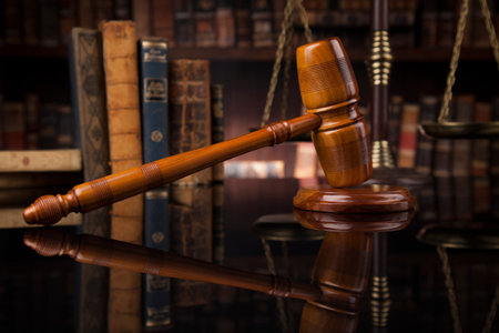 Court gavel,Law theme, mallet of justice