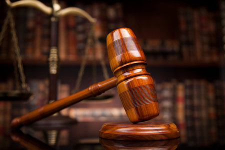 Court gavel,Law theme, mallet of justice