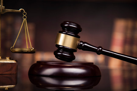 Court gavel,Law theme, mallet of justice