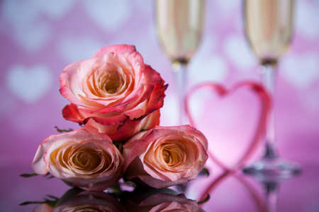 Love, Valentine's day concept, heart backgroundの写真素材