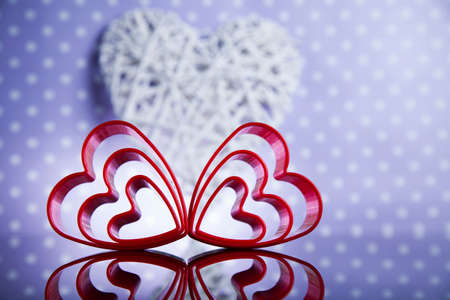 Valentines day heart backgroundの写真素材