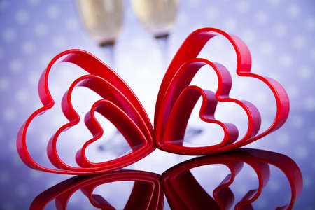 Heart background, Happy Valentine's Dayの写真素材