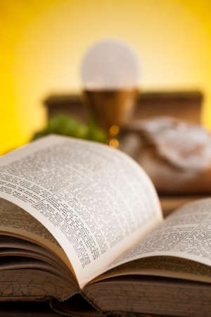 Sacrament of communion, Eucharist symbolの写真素材