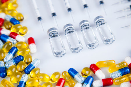 Pills, Tablets, Capsule, Medical backgroundの写真素材