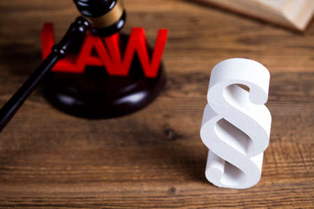 Paragraph, law theme, mallet of judge, wooden gavelの写真素材