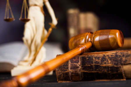 Law wooden gavel barrister, justice concept, legal systemの写真素材
