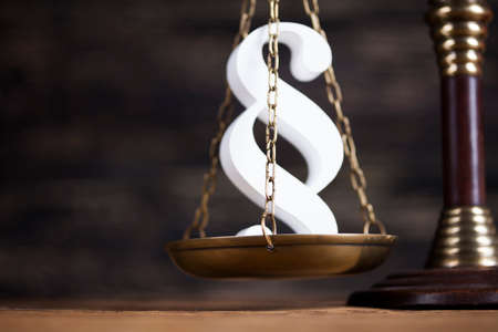 Gavel court and paragraph signの写真素材