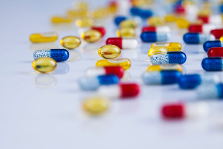 Healthy background, Pills, Tablets, Capsule background