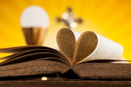 Sacrament of communion, Eucharist symbolの写真素材