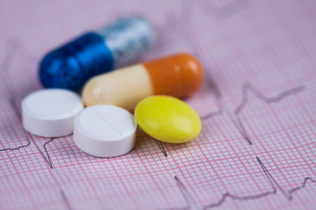 Medicine and healthy, Close up of capsulesの写真素材