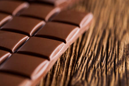 Bars Chocolate , candy sweet, dessert food on wooden backgroundの写真素材