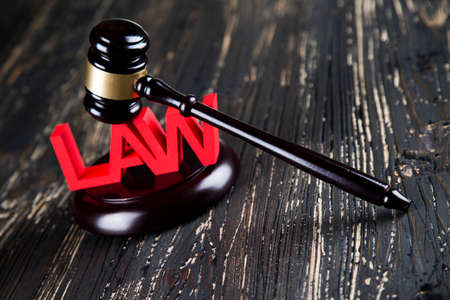 Law and justice concept, legal code and scalesの写真素材