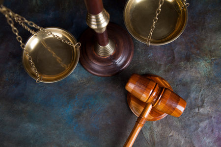 Court gavel,Law theme, mallet of judge
