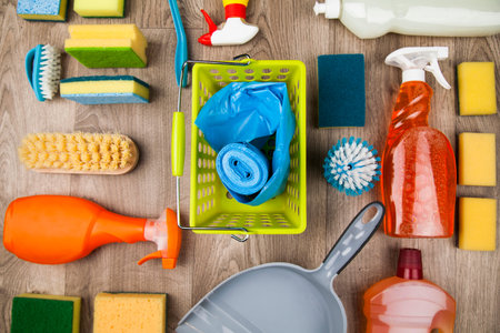 Assorted cleaning products