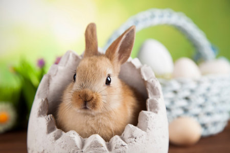 Little Easter bunnyの写真素材