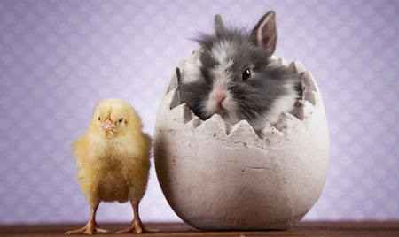 Happy Easter, Chick in bunny