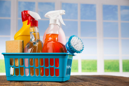 Assorted cleaning products