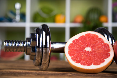 Healthy lifestyle concept, vitaminsの写真素材