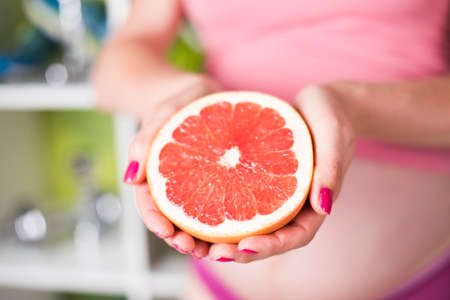 Fresh and healthy food for my baby, Pregnancy conceptの写真素材