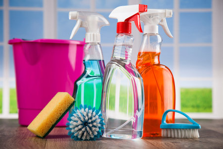 Assorted cleaning products