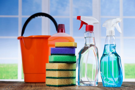 Assorted cleaning products