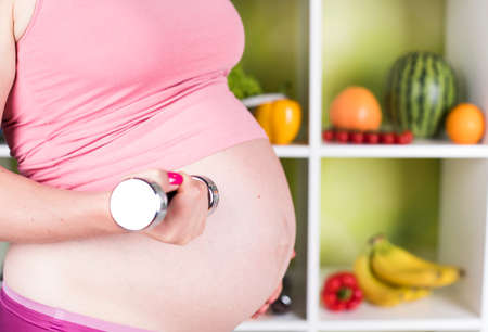 Fitness exercise for Pregnancy womanの写真素材