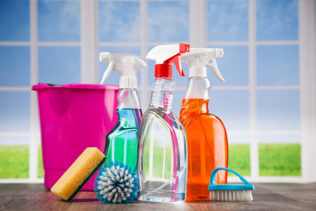 Cleaning Equipment and window background