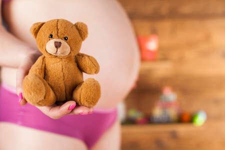 Happy pregnant womanの写真素材