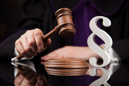 Court gavel,Law theme, mallet of justice, Paragraphの写真素材