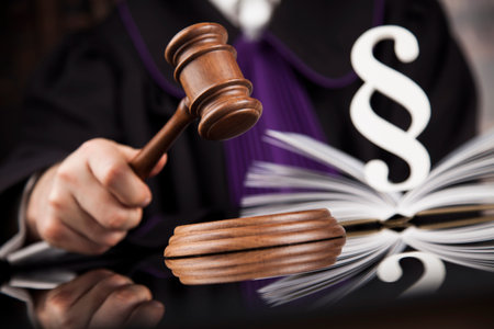 Courtroom, Law theme, mallet of the justice