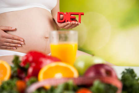 Pregnancy and nutrition, vitaminsの写真素材