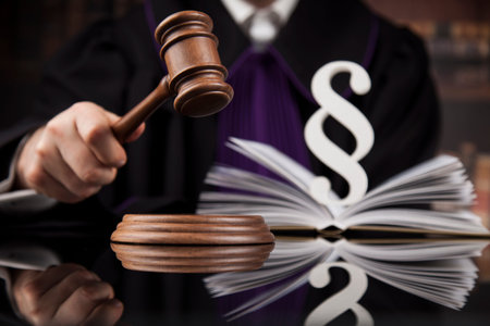 Court gavel,Law theme, mallet of justice, Paragraph