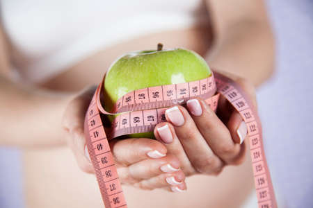 Healthy, Pregnant Woman Belly, Beautiful momの写真素材