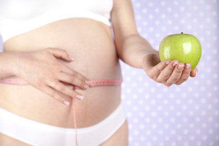 Healthy, Pregnant Woman Belly, Beautiful mom