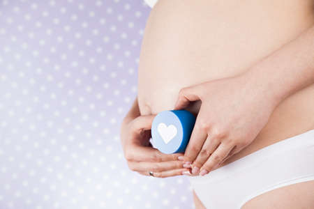 Beautiful Pregnant Woman bellyの写真素材