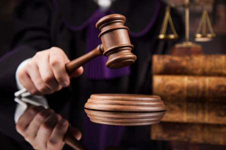 Courtroom mallet of the justiceの写真素材